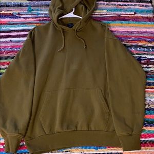 Dark Pea Green Hoodie, Very Warm and Thick